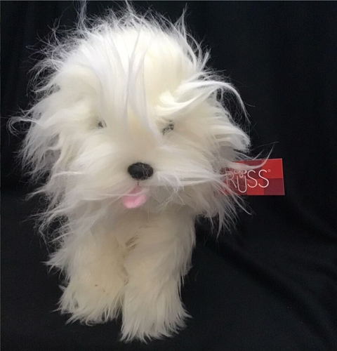 Russ Berrie Scruffy Plush Maggie Puppy Dog Shaggy Furry 16" Stuffy Plushy w/ Tag - Picture 16 of 16