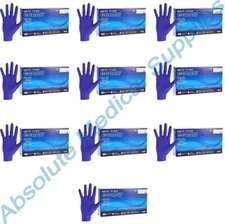 *1,000-Gloves* Microflex Cobalt Powder-Free Nitrile Examination Small N191