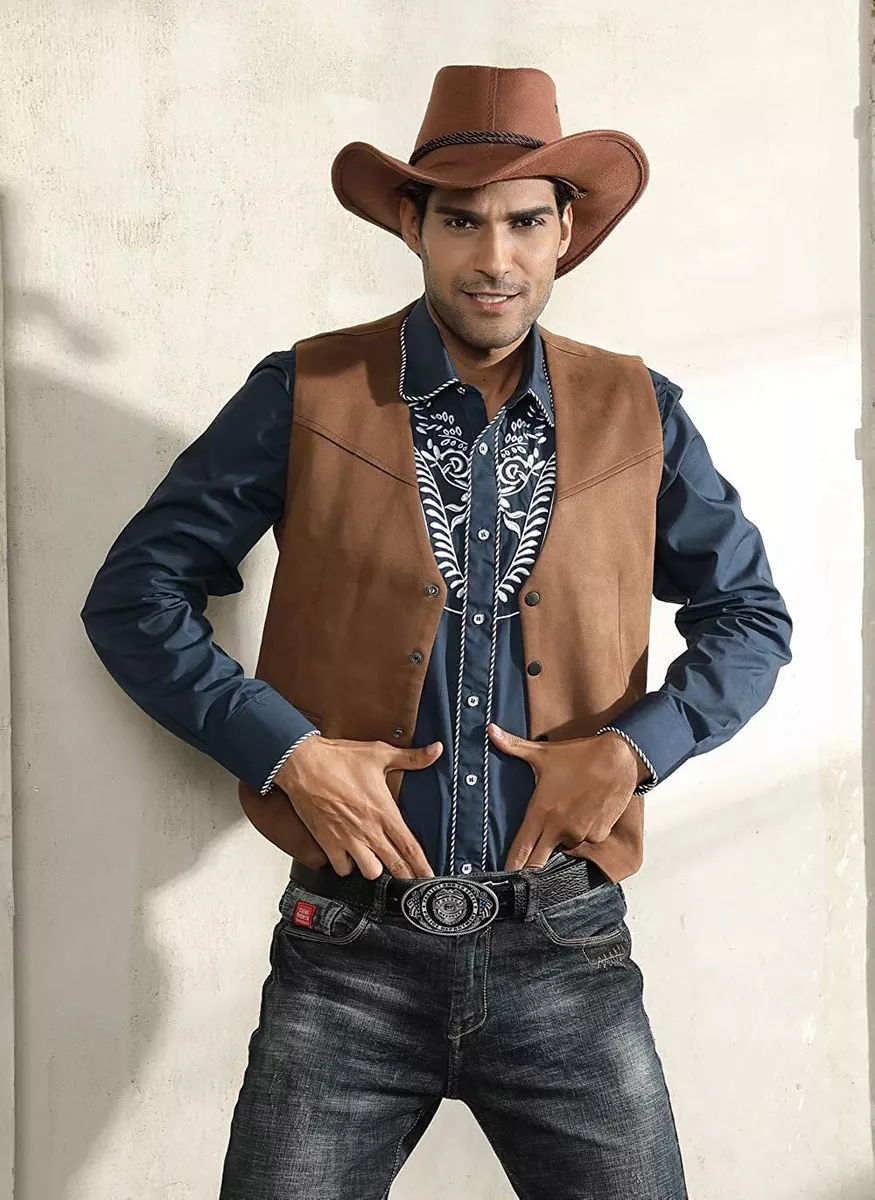 Cowboy vest hotsell for men