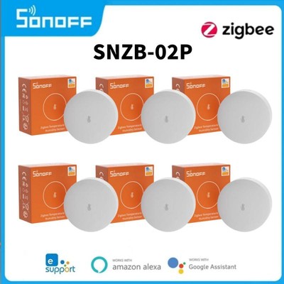 1-10PCS SONOFF SNZB-02P Zigbee Temperature And Humidity Sensor Support Various G