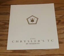 Original 1991 Chrysler Tc Maserati Sales Brochure 91