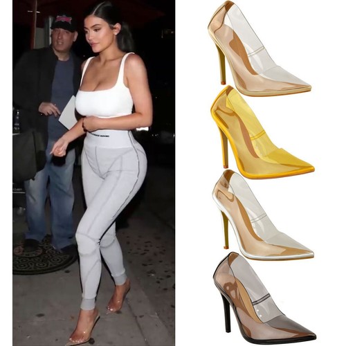 Mujer Damas Tacón Alto Transparente Perspex desnuda Tribunal Zapatos Fiesta  ver a través de tamaño | eBay