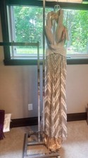 Panoply 14729 White Nude Pageant Gala Gown Dress sz 2 NWT SALE!