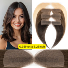 Hand-Tied Lace Front Hairline Topper Hairpiece Women's Toupee US 100 Human Hair