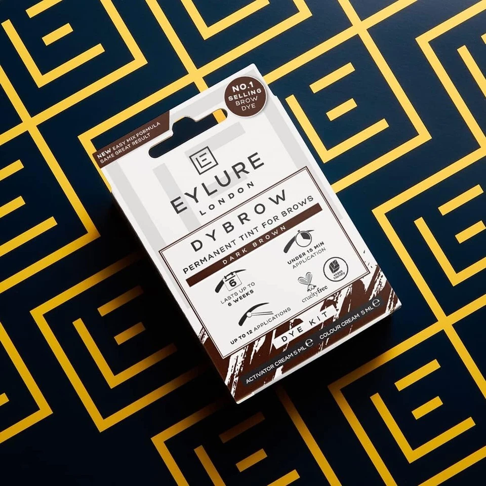 Eylure Dybrow Permanent Tint for Brows Dye Kit Dark Brown,5 ml, Free Delivery 🚚 - Image 2 of 4