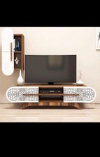 *DEAL / ONO* Moroccan Inspired TV & Entertainment Stand With Wall Unit.