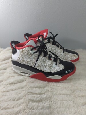 Nike Air Jordan DUB Zero  DV1360-160 Size 6Y White/ True Red /Black