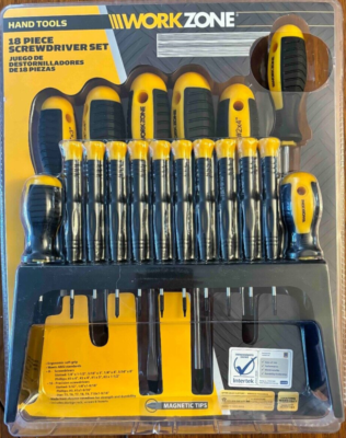 Work Zone 18 Piece Screwdriver Set w/ storage rack | eBay