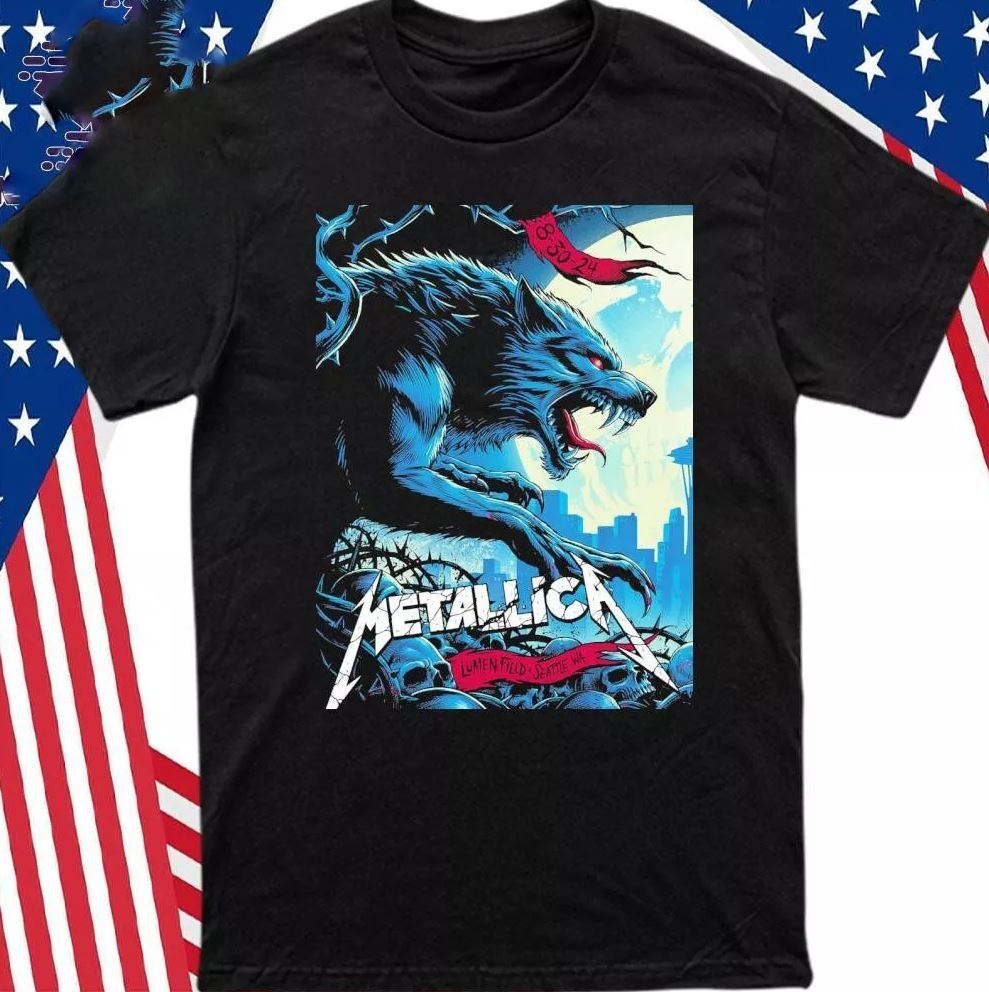 Metallica August 30, 2024 Lumen Field Seattle Wa Event Shirt