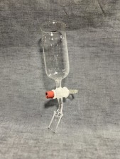 Tête Tube Verre Laboratoire De Distillation avec Robinet. / Vintage / État 👍