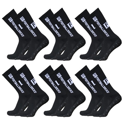 6 Paare FS FootballSocks Kinder Anti-Rutsch Grip Socken Fußball Fitness 39-46