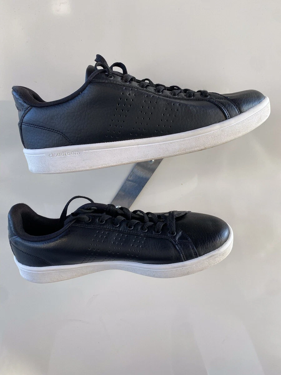Adidas Cloudfoam Advantage Casual Sneakers AW3915 Black White Men Size 10.5