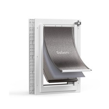 Baboni 3-Flaps Pet Door for Interior and Exterior Doors, Durable Plastic Fram...