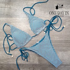 Zaful Tie Back Tie Side Bikini Swimsuit Size M