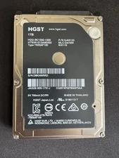 HGST Travelstar 5K1000 1TB 5400RPM 2.5 SATA Laptop Hard Drive HTS541010A9E632 HD