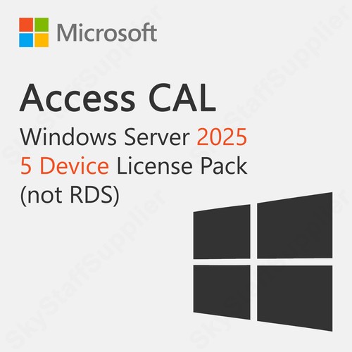Microsoft Windows Server 2025 - 5 Device Client Access Licenses (CALs) BRAND NEW - Picture 3 of 7
