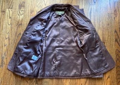 ジャケット・アウター Eddie Bauer Lamb Leather Jacket Size:XS Eddie Bauer Lamb Leather Jacket Womens Size XS Brown Long Genuine