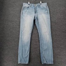 BKE Buckle Jeans Mens 32x32 Blue Nolan Straight Leg Stretch Light Wash Denim