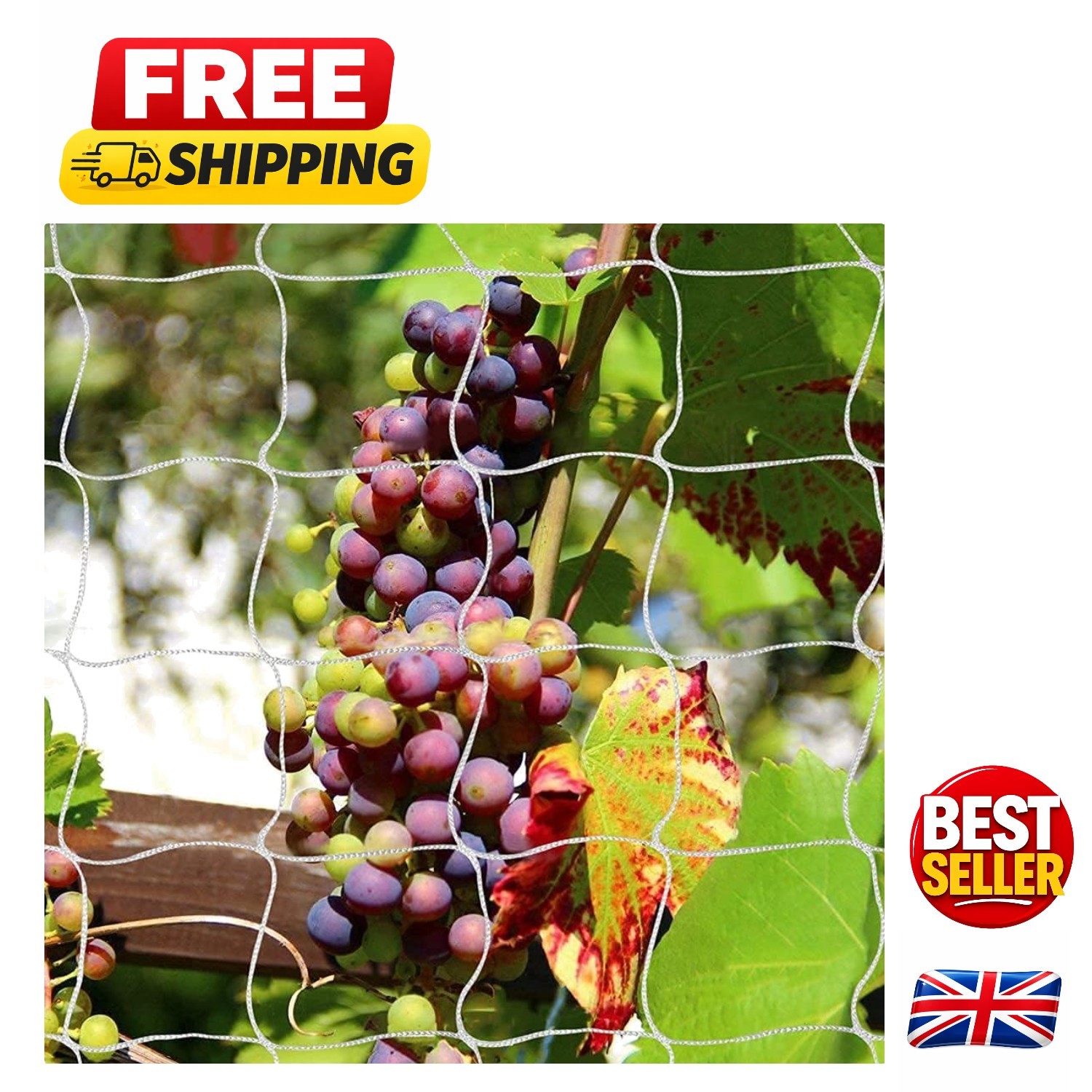Plant Support Climbing Garden Trellis Netting Grow Tents 5Ft x 15Ft, Heavy-Du...