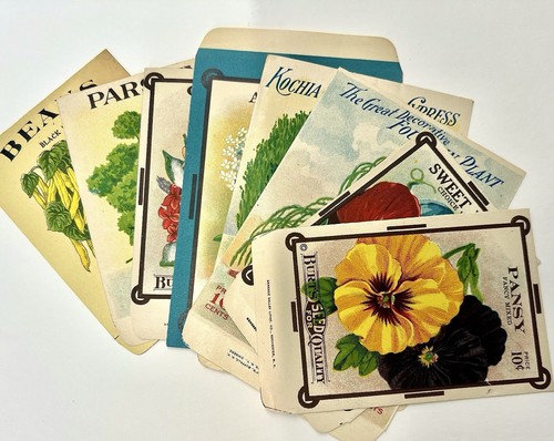 Gloriously Beautiful Vintage Flower Seed Packets
