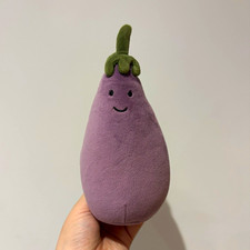 Jellycat Amuseables Eggplant (Aubergine) Plush Soft Toy Small Washable