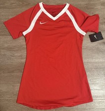 Nike Dri Fit Mujer’s Camisa Nuevo con Etiquetas Voleibol Fútbol Uniforme XS Rojo