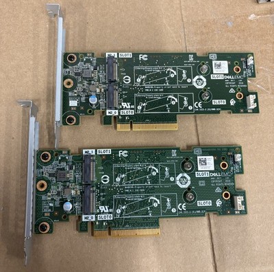 (LOT OF 2) BOSS CONTROLLER CARD CAN HOLD 2 X M.2 SATA SSD / 7HYY4