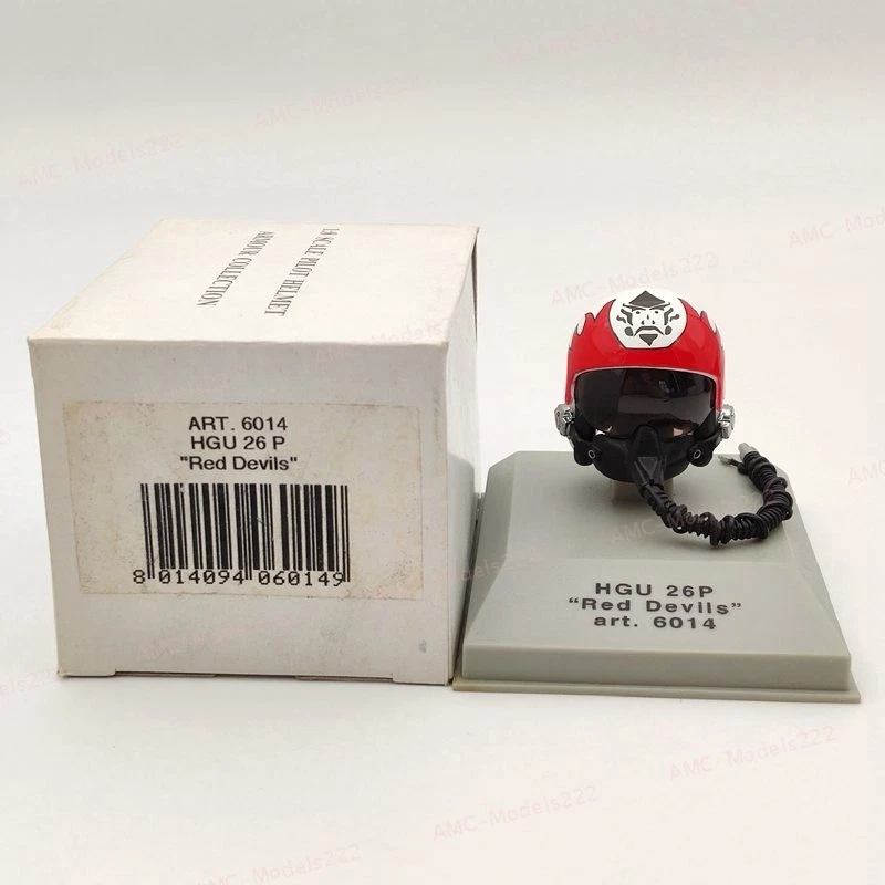 1:8 Scale CDC Armour Pilot Helmet HGU 26P Red Devils #6014 Diecast Model - Image 4 of 4