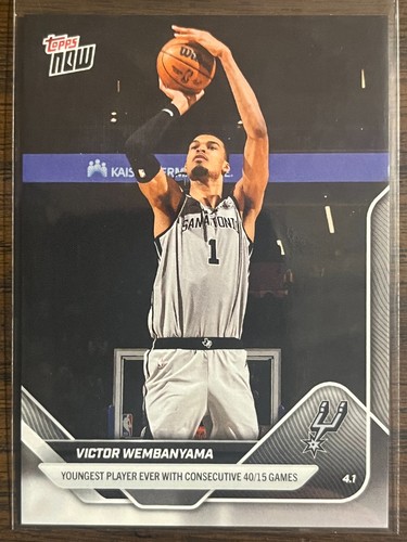 Image via eBay listing Victor Wembanyama - 2025-26 NBA Topps NOW® - Card 238 - PR: 3693
