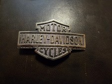Harley-Davidson Vintage Cast Metal Belt Buckle Trade Mark Bar Shield