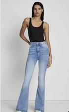7 For All Mankind Women's Ultra High Rise Skinny Flare No Filter Denim, Size 27