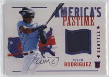 2022 Panini Chronicles America's Pastime Swatches Red Julio Rodriguez 1cx3