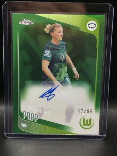 2025-26 Topps Chrome UEFA Women's Champions League Alexandra Popp Auto /99 Green