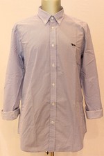 HARMONT & BLAINE CRN026 013129 camicia manica lunga uomo cotone fantasia blu 802