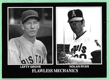 1991 The Sporting News Flawless Mechanics - Lefty Grove & Nolan Ryan #930👍