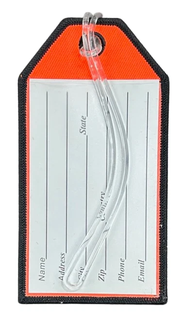13364 FRAGILE HANDLE WITH CARE AVIATION TRAVEL EMBROIDERED LUGGAGE BAG TAG
