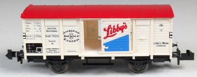 Minitrix N 13602, Gedeckter Güterwagen, Gattung Gh, Libby, NO BOX, #BE1391