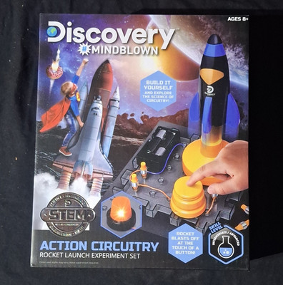 Discovery Mindblown STEM Action Circuitry Rocket Launch Experiment Set Ages 8+