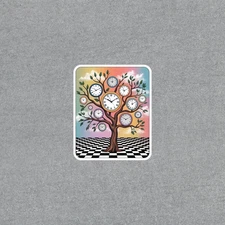 Time Tree Artistic Wall Decor Vinyl Sticker for Home & Office #7026
