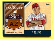 2017 Topps Spring Training Logo Patch #MLBST-MTR Mike Trout
