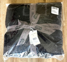 NWT Barefoot Dreams CozyChic Star Wars Classic Caron Black Throw Blanket 45 x 60
