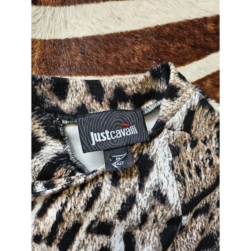 Just Cavalli Animal Print Midi Dress Open Back Size S - Picture 6 of 8
