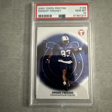 Dwight Freeney RC PSA 10 2002 Topps Pristine #126 Rookie Card POP 8