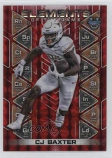 2024 Bowman U Elements of the Game Red Geometric Refractor /10 CJ Baxter #EG-8