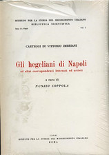 Coppola,Nunzio (a cu - Carteggi di Vittorio Imbriani: gli hegeliani di Napoli ed