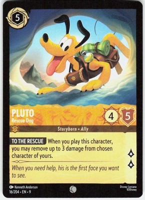 LORCANA PLUTO - RESCUE DOG 16/204 FABLED NM/M