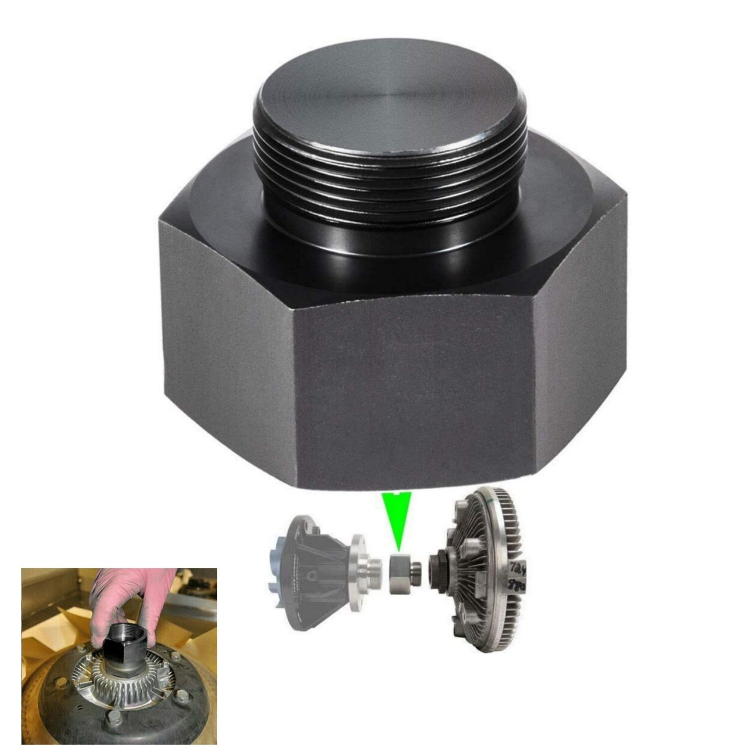 Fan Clutch Adapter for Ford 6.0L to 7.3L Powerstroke Diesel Mechanical 2003-07