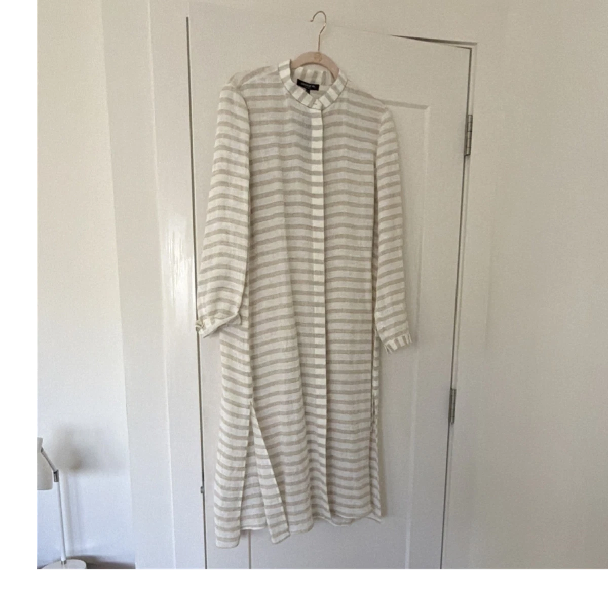 Linen Long Sleeve Shirt Dresses for sale | eBay