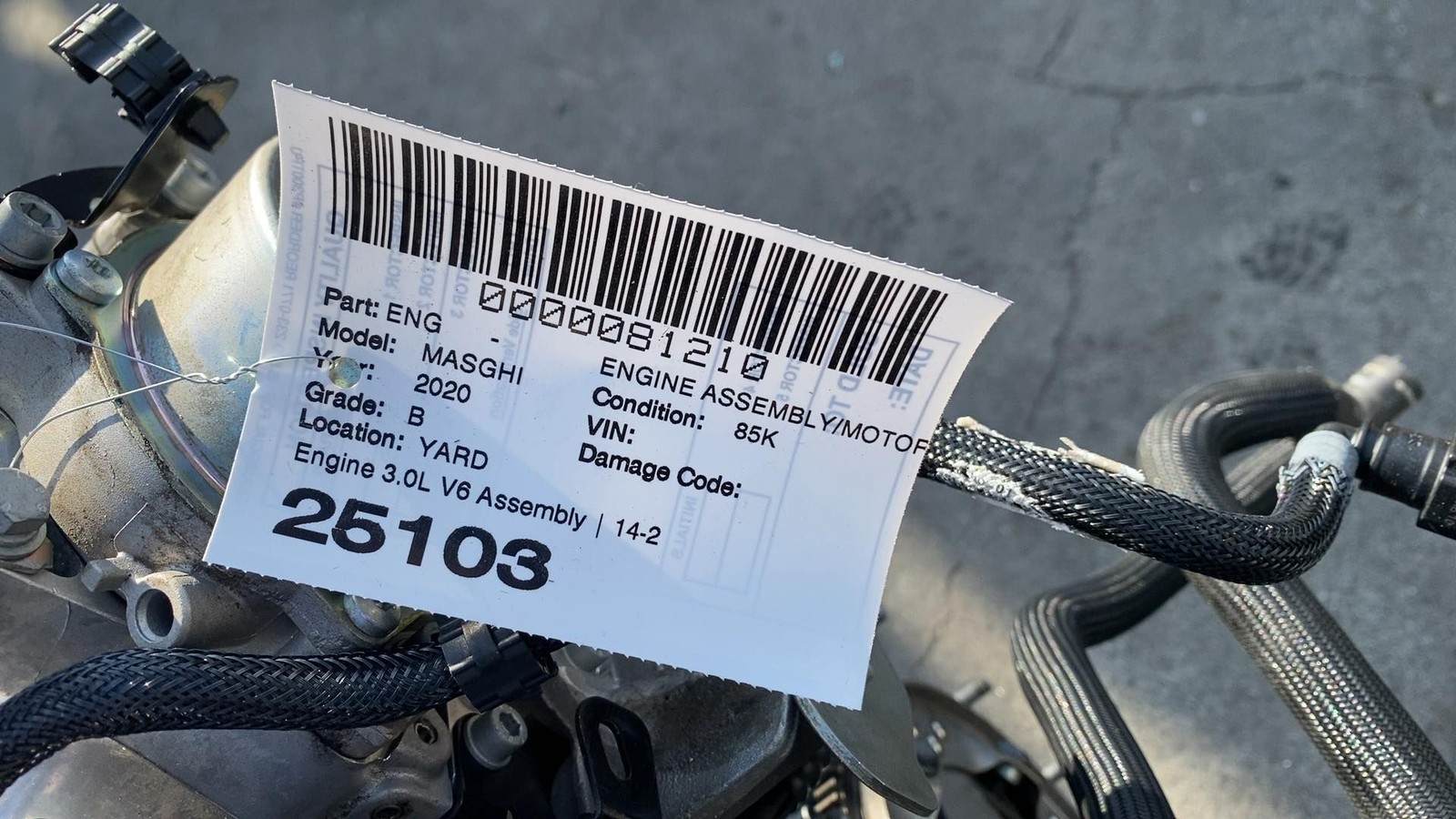 ⭕ 14-24 Maserati Ghibli Quattroporte S Q4 3.0L V6 Engine Motor M156D 06700388540