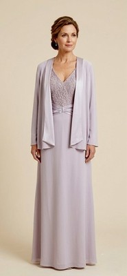 Brautmutter Kleid Cardigan Set UK 16 18 Lavendel Hochzeit Gast Outfit